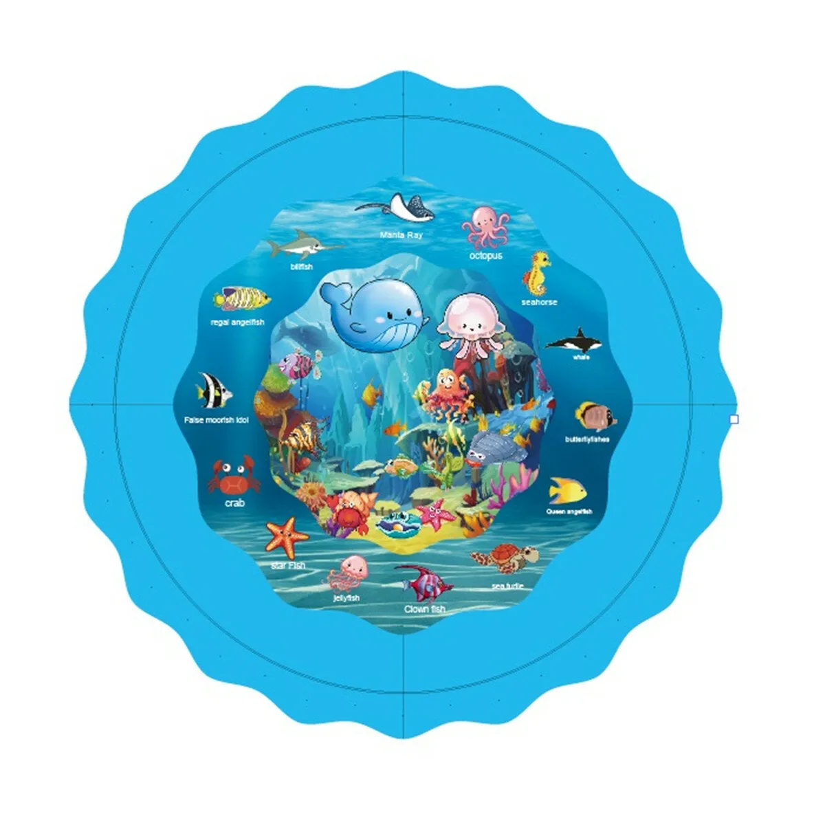 110/160/170cm Splash Water Cushion Baby Inflatable Patted Pad Playing Sprinkler Mat Outdoor Garden Swimming Pools