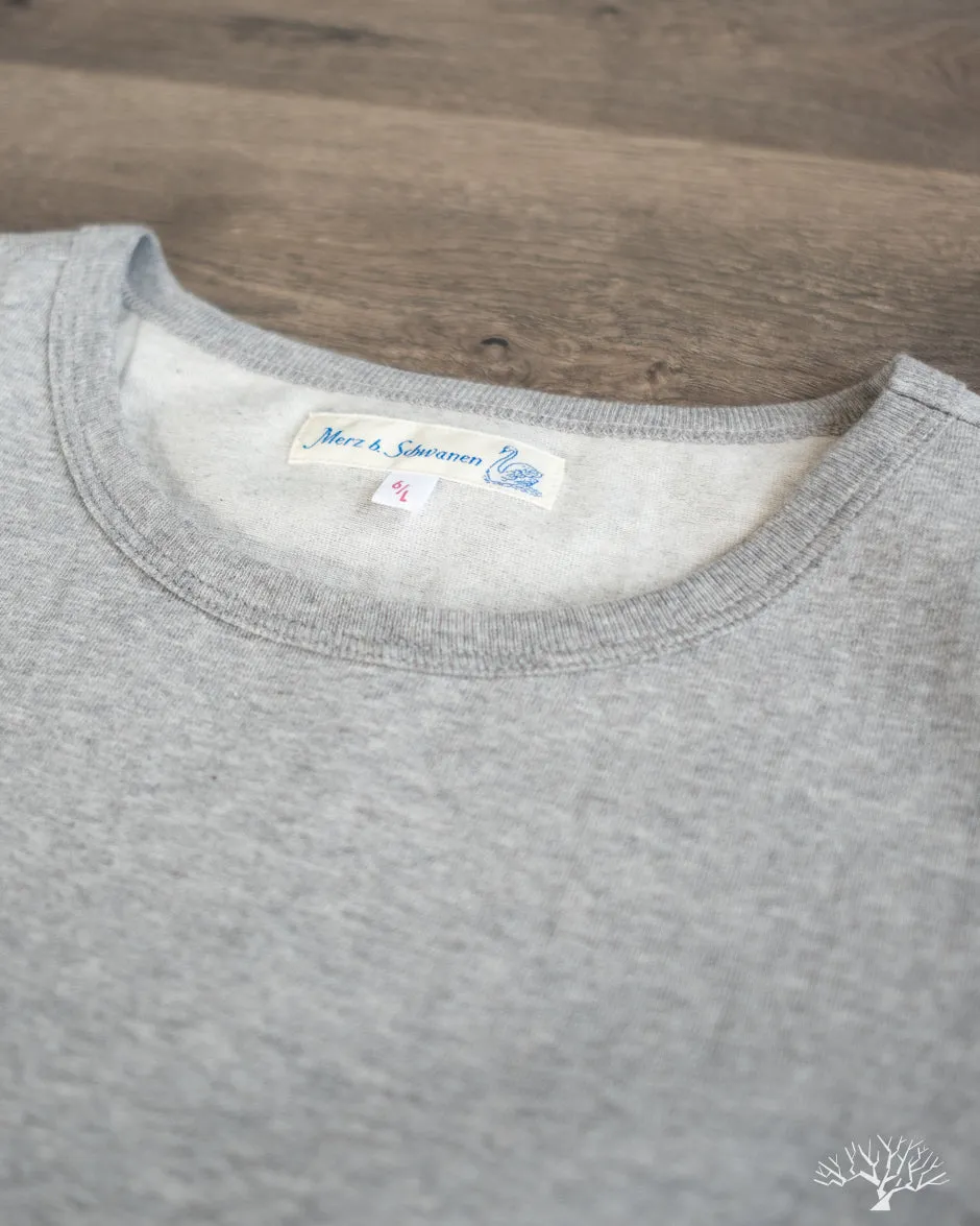215 2-Thread Organic Cotton Crew Neck Tee - Grey Melange