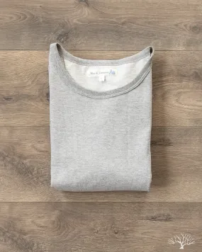 215 2-Thread Organic Cotton Crew Neck Tee - Grey Melange