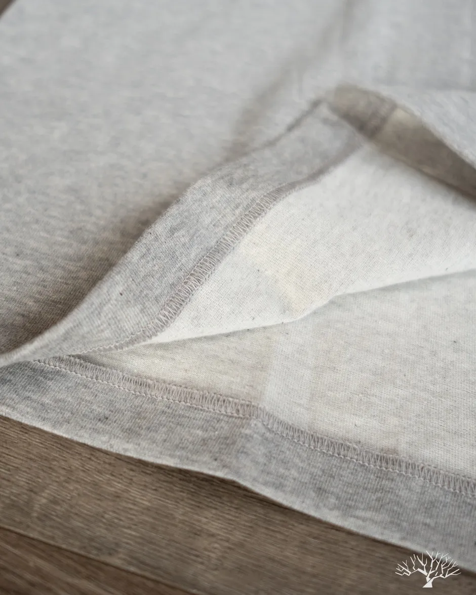 215 2-Thread Organic Cotton Crew Neck Tee - Grey Melange