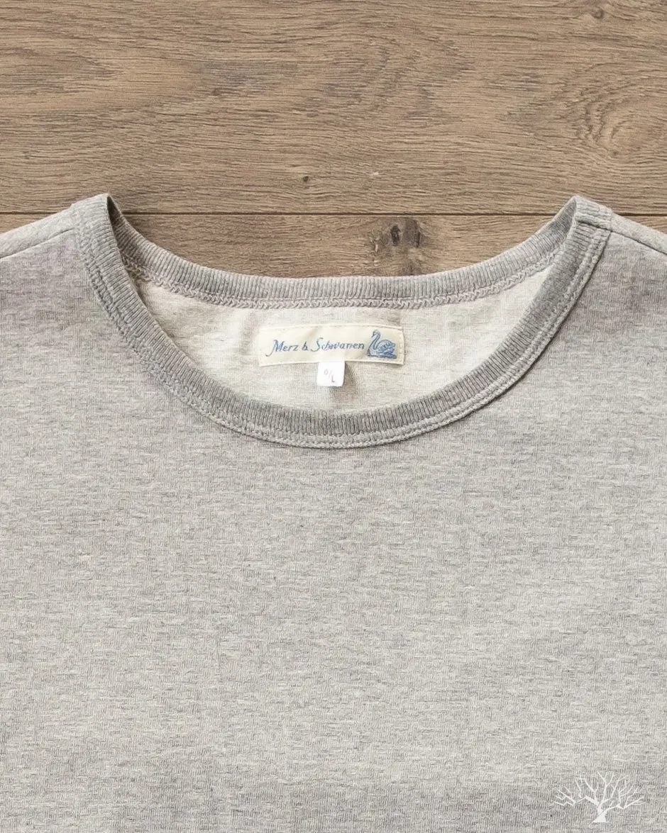 215 2-Thread Organic Cotton Crew Neck Tee - Grey Melange