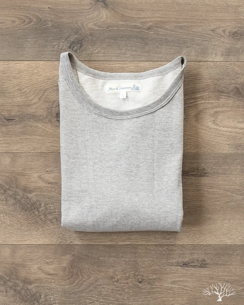 215 2-Thread Organic Cotton Crew Neck Tee - Grey Melange