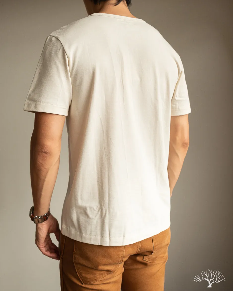 215 2-Thread Organic Cotton Crew Neck Tee - Nature