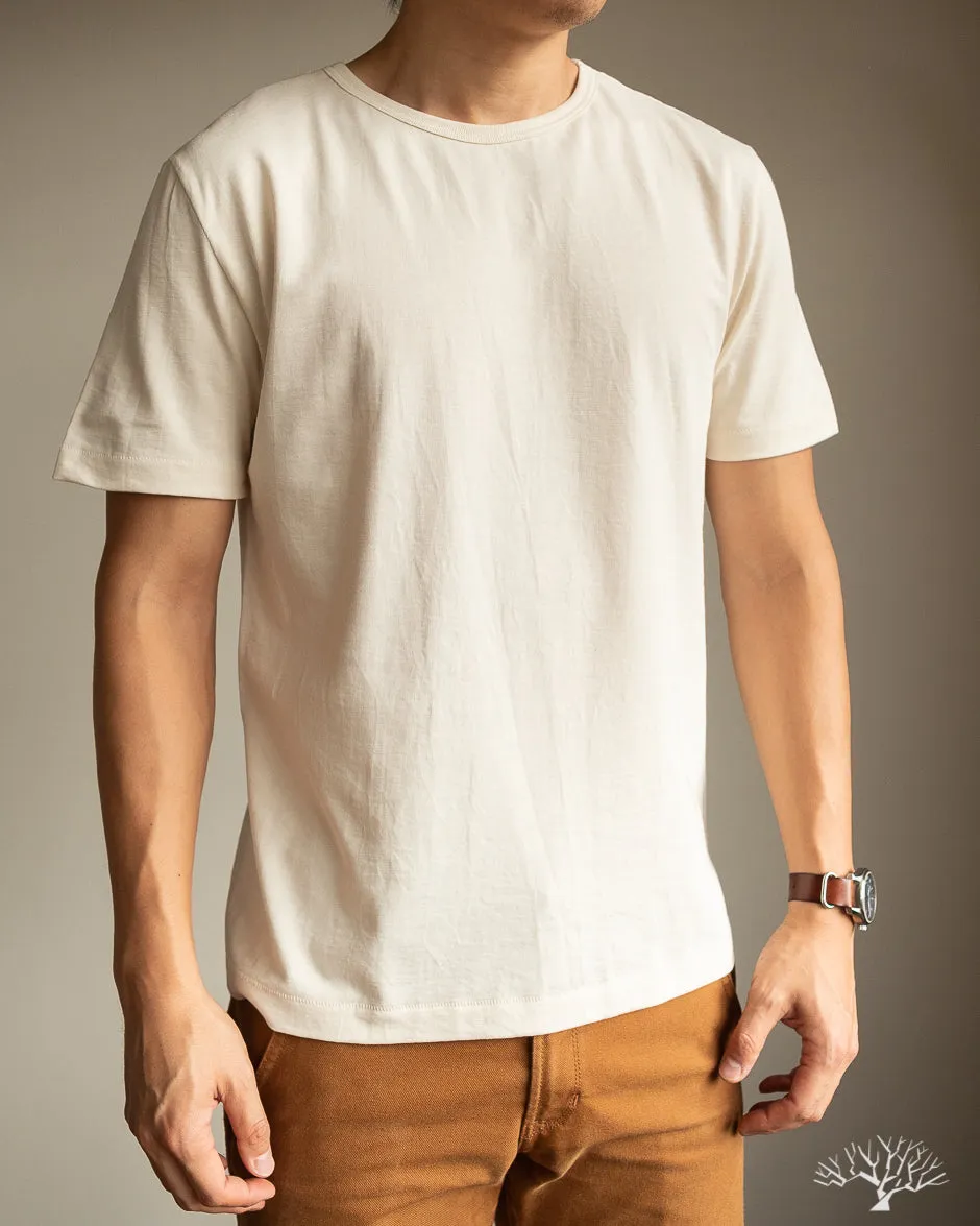 215 2-Thread Organic Cotton Crew Neck Tee - Nature