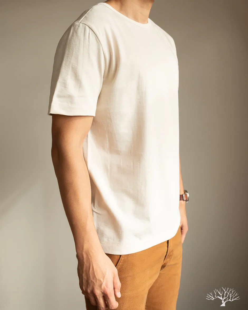 215 2-Thread Organic Cotton Crew Neck Tee - Nature