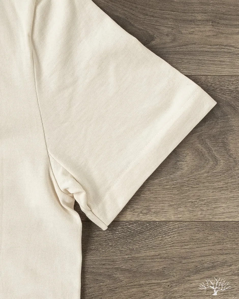 215 2-Thread Organic Cotton Crew Neck Tee - Nature