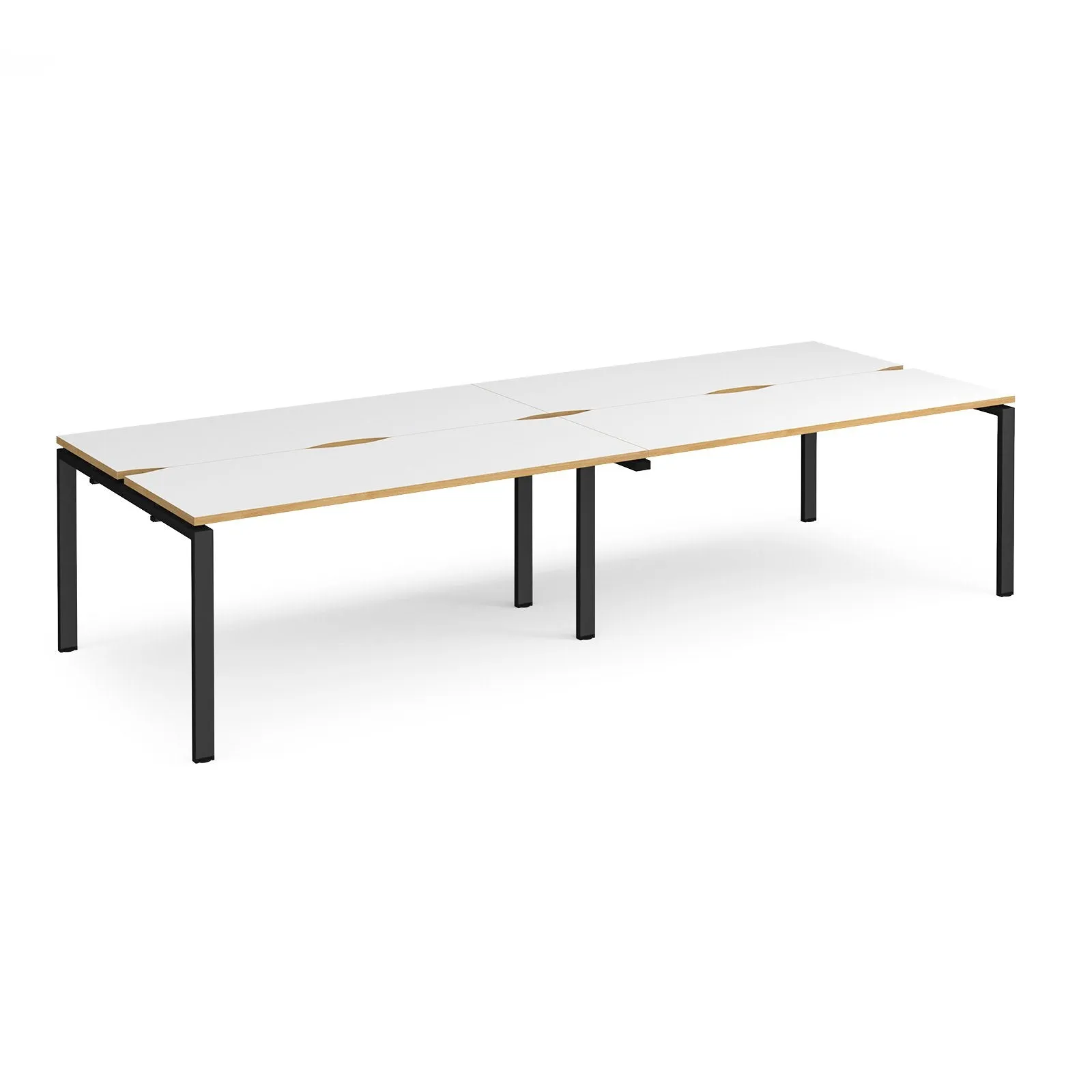 4 Persons - Adapt double back to back desks 1200mm deep