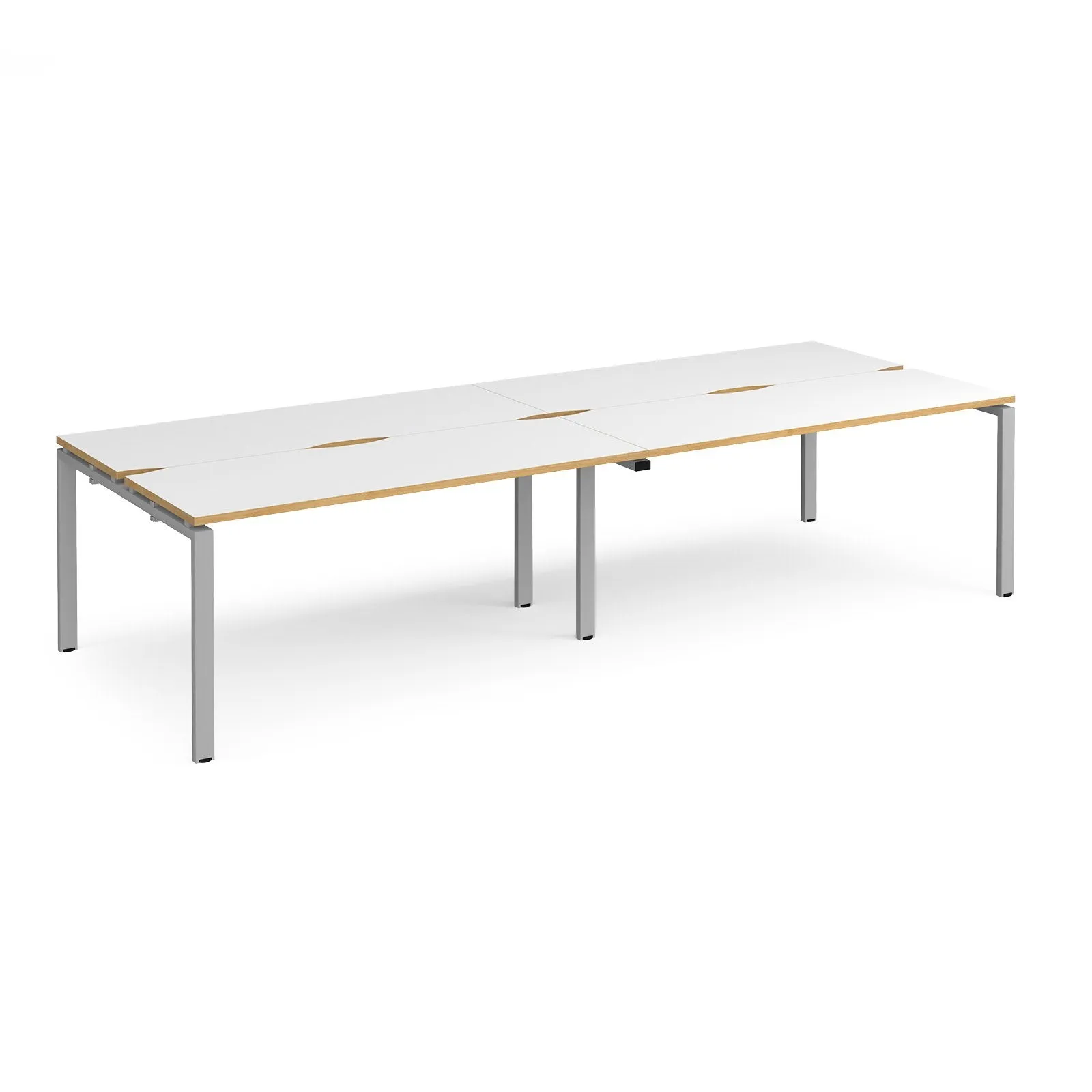 4 Persons - Adapt double back to back desks 1200mm deep