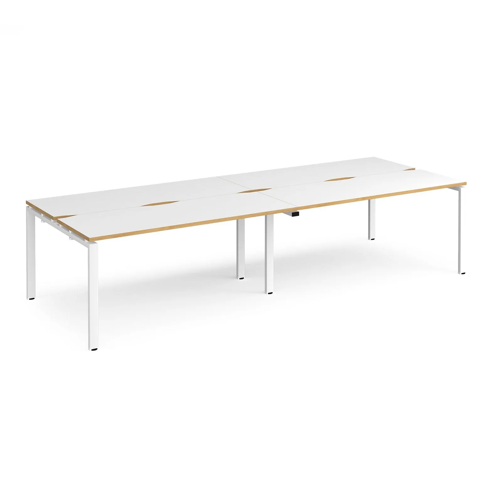 4 Persons - Adapt double back to back desks 1200mm deep