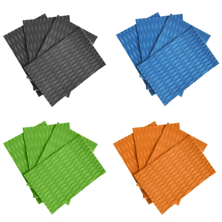 4pcs /Set EVA Surfboard Anti-Skid Pads Kayak Foot Pads(Orange)