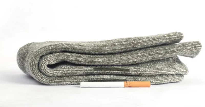 80% Wool Socks Warm Thicken Hiking Cushion Crew