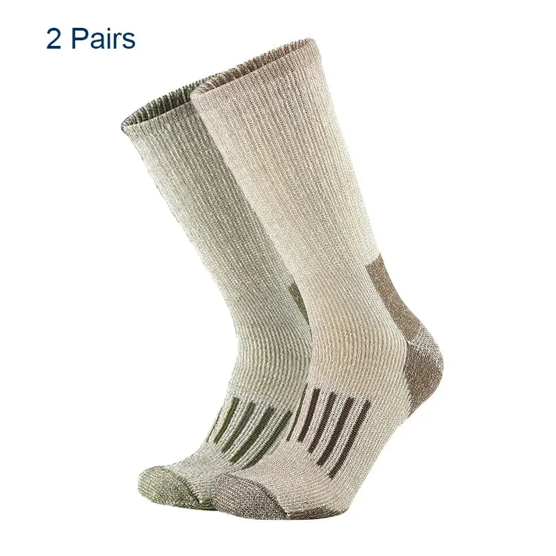 80% Wool Socks Warm Thicken Hiking Cushion Crew