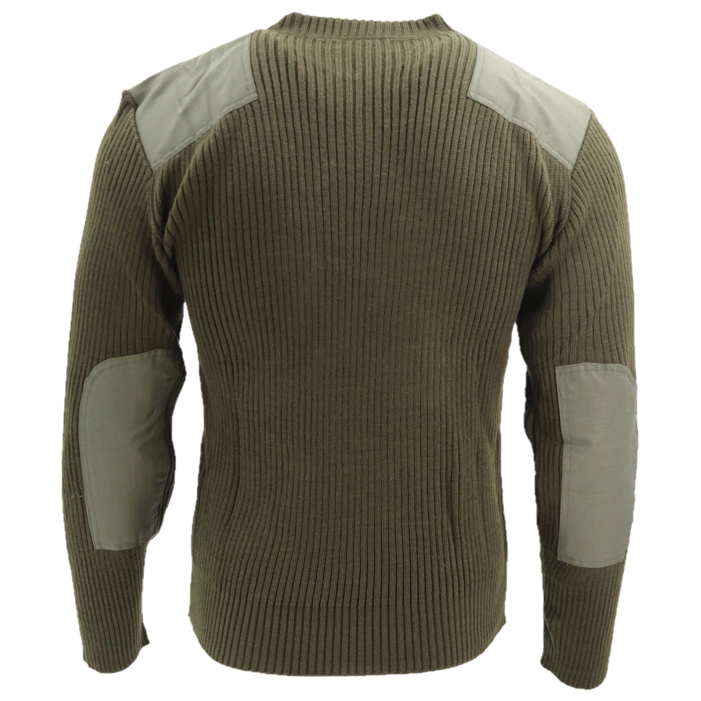 Acrylic Crew-Neck Commando Sweater— Small