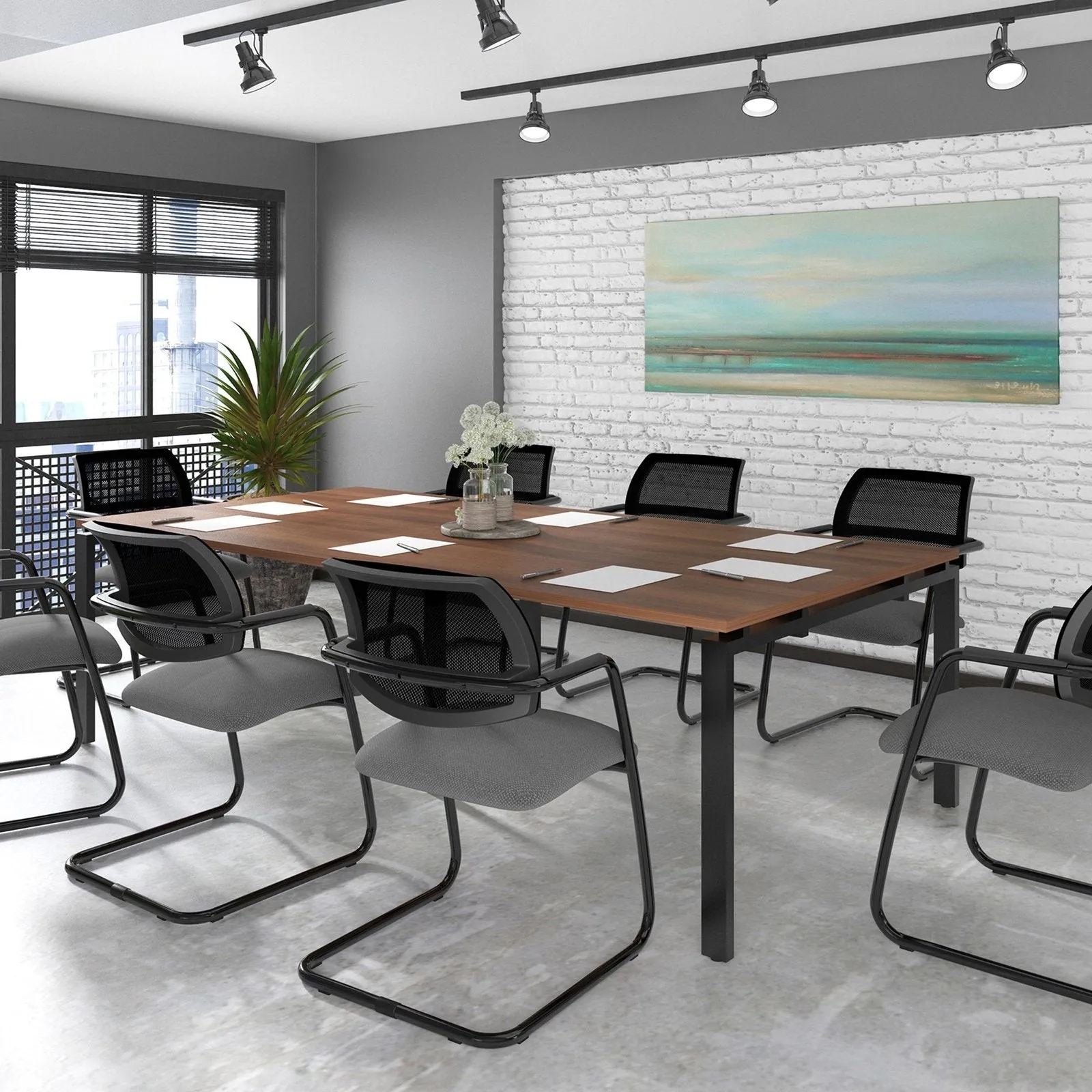 Adapt rectangular boardroom table