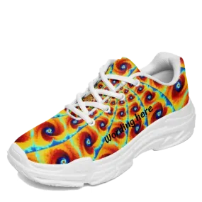 Afterburn Memory-Foam Lace-up Sneaker Trainers Gym Sneakers running Shoes print name With best quality, CK-20210002