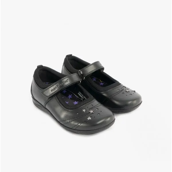 AMBER Girls School Shoes Black