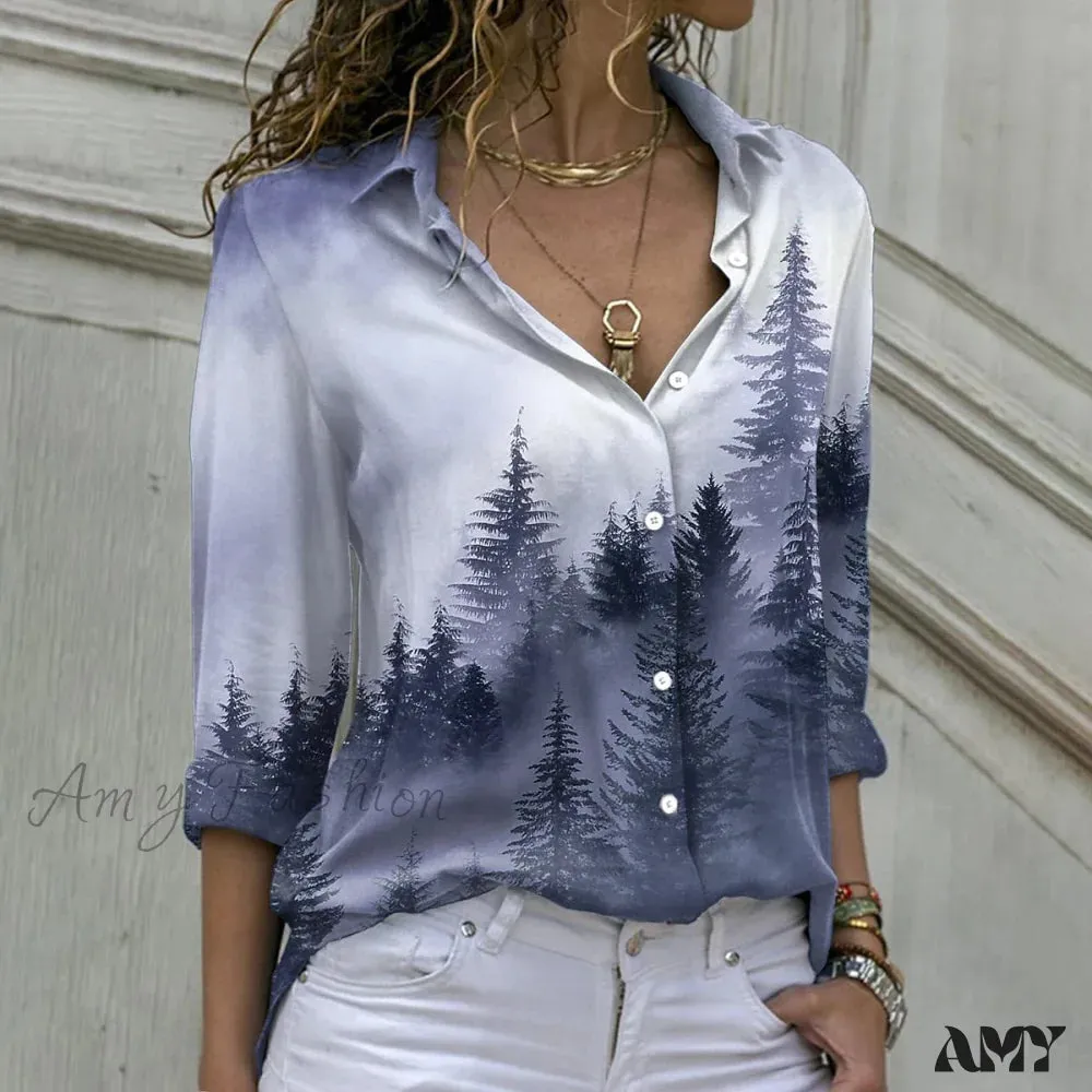 Amy Fashion - Elegant Shirts Fashion Long Sleeve Blouse