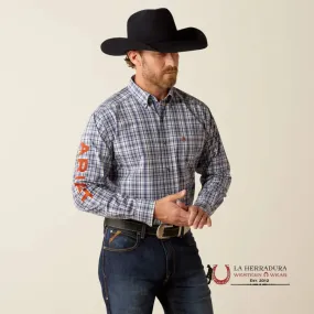 Ariat Pro Team Orion Long Sleeve Navy/Orange Classic Fit- 4059