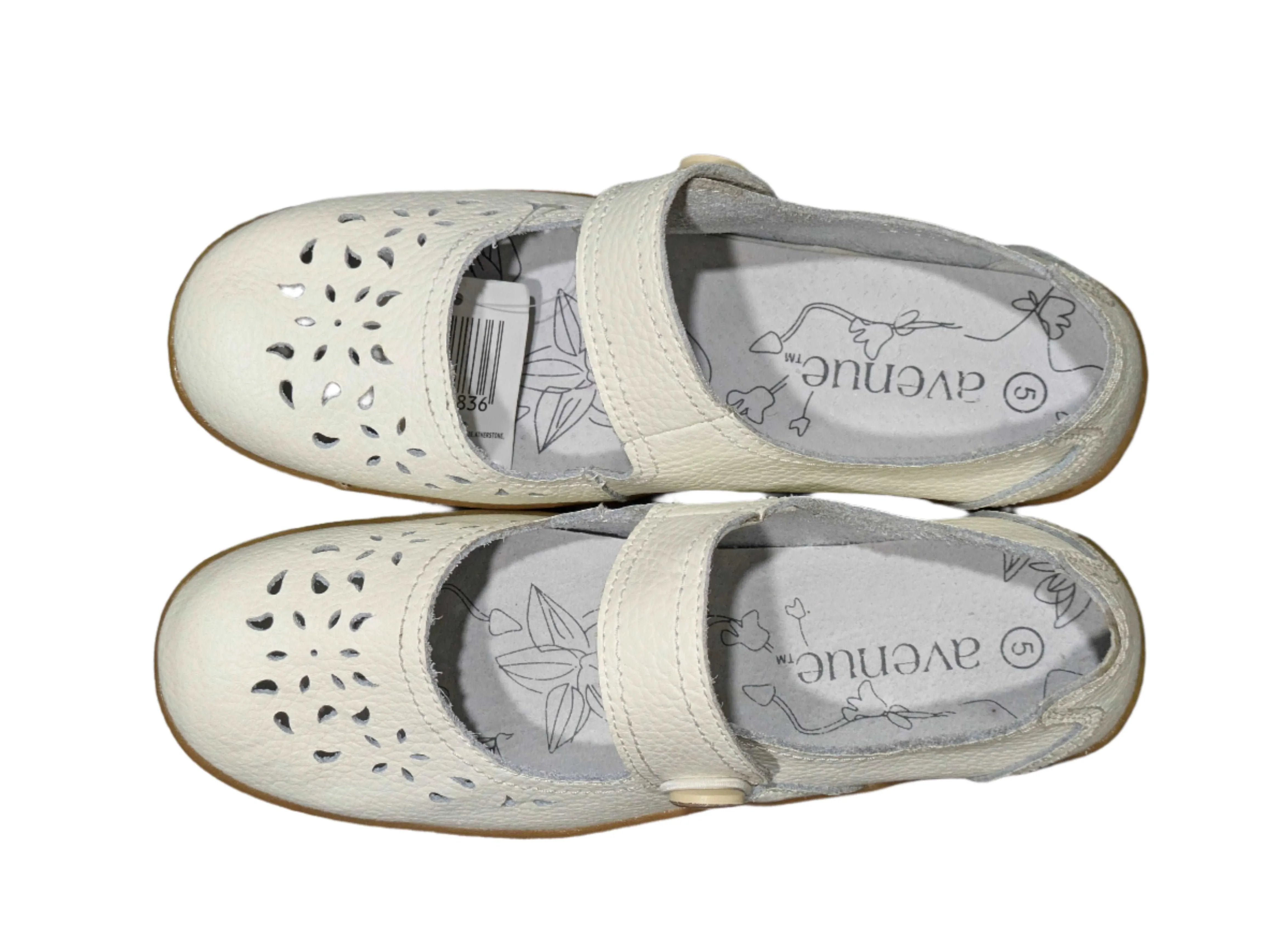 Avenue Aldi Spring Step Naturate Walking Shoes (White) Size EU 38 / UK 5 / US 7