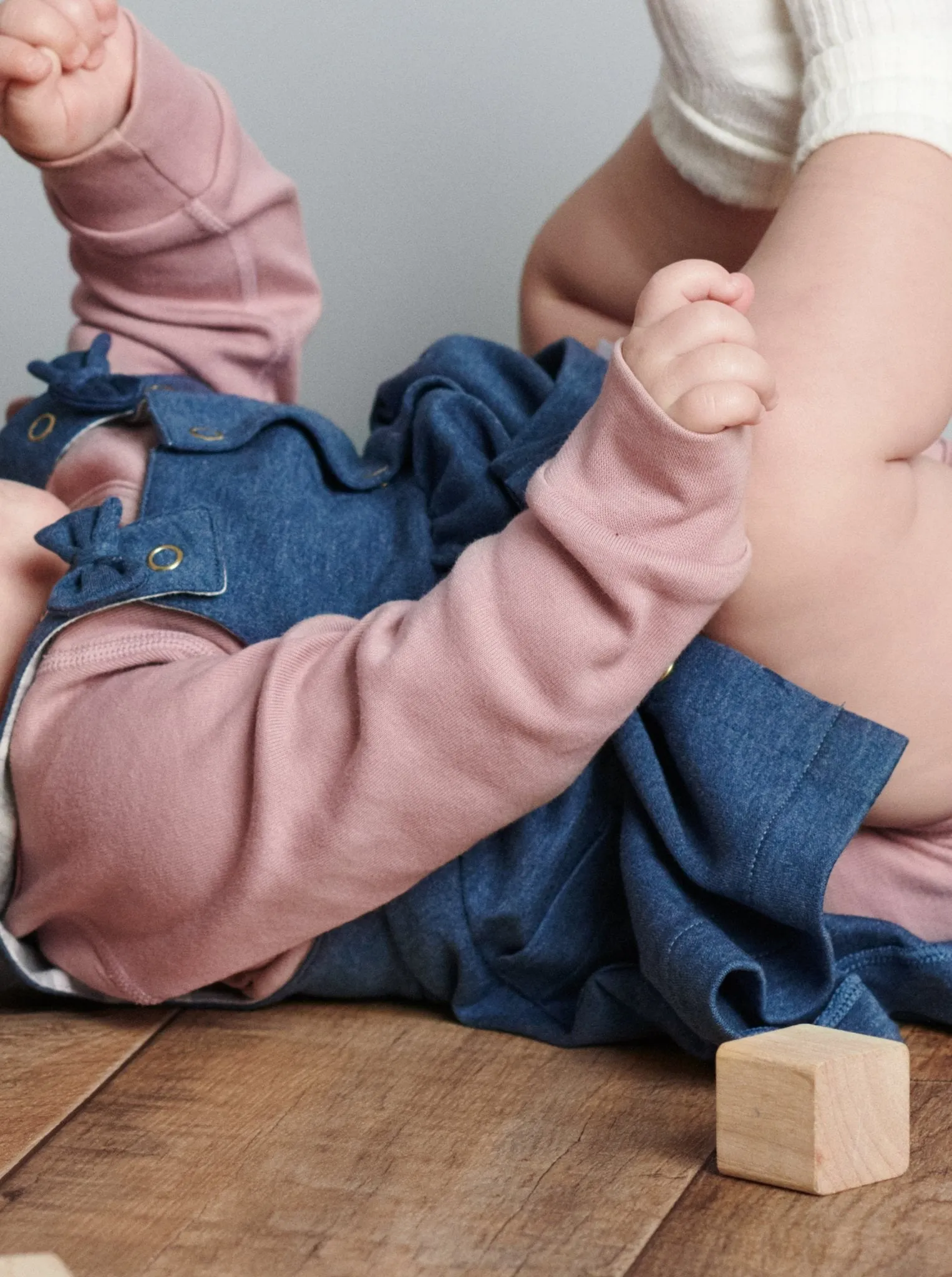 Bow Front Baby Pinafore Dress
