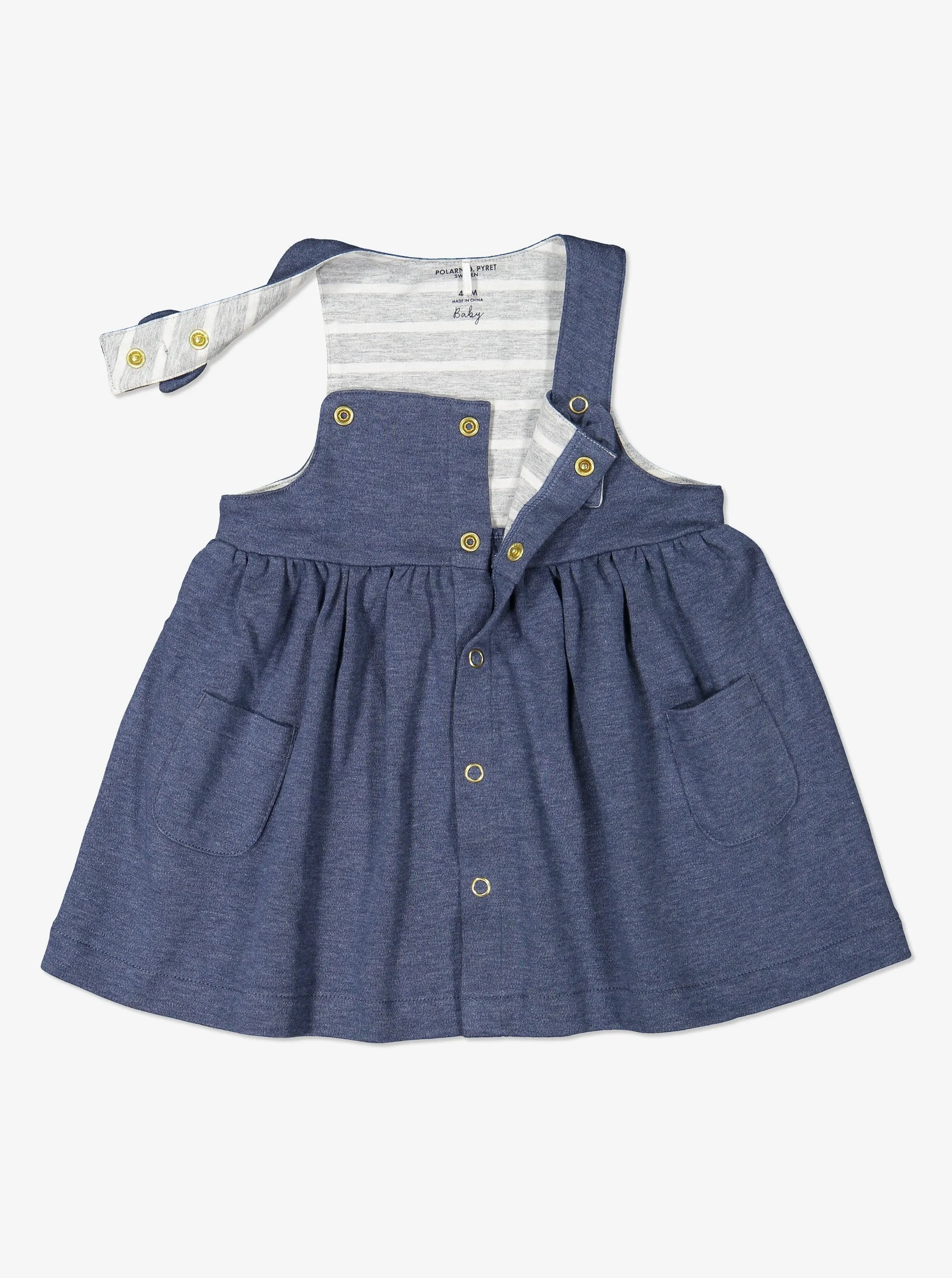 Bow Front Baby Pinafore Dress