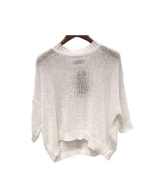 Boxy Cotton Crew