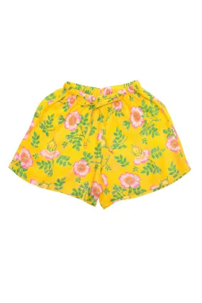 Briar Shorts Yellow Dogwood Rose