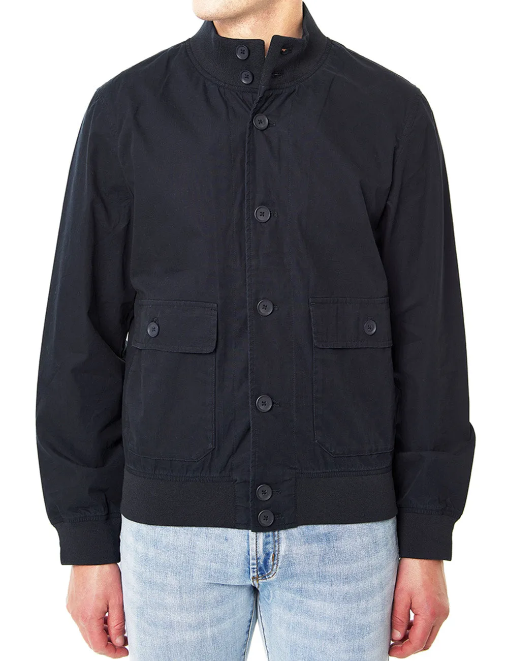 BRUSHED COTTON BOMBER JCKT