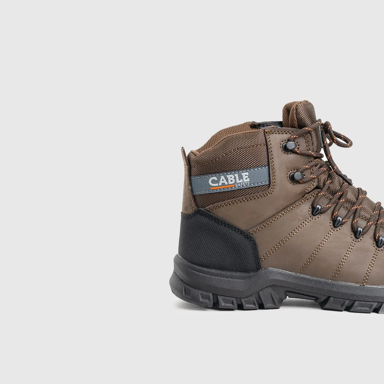 Cable Zinc Safety Boot Brown