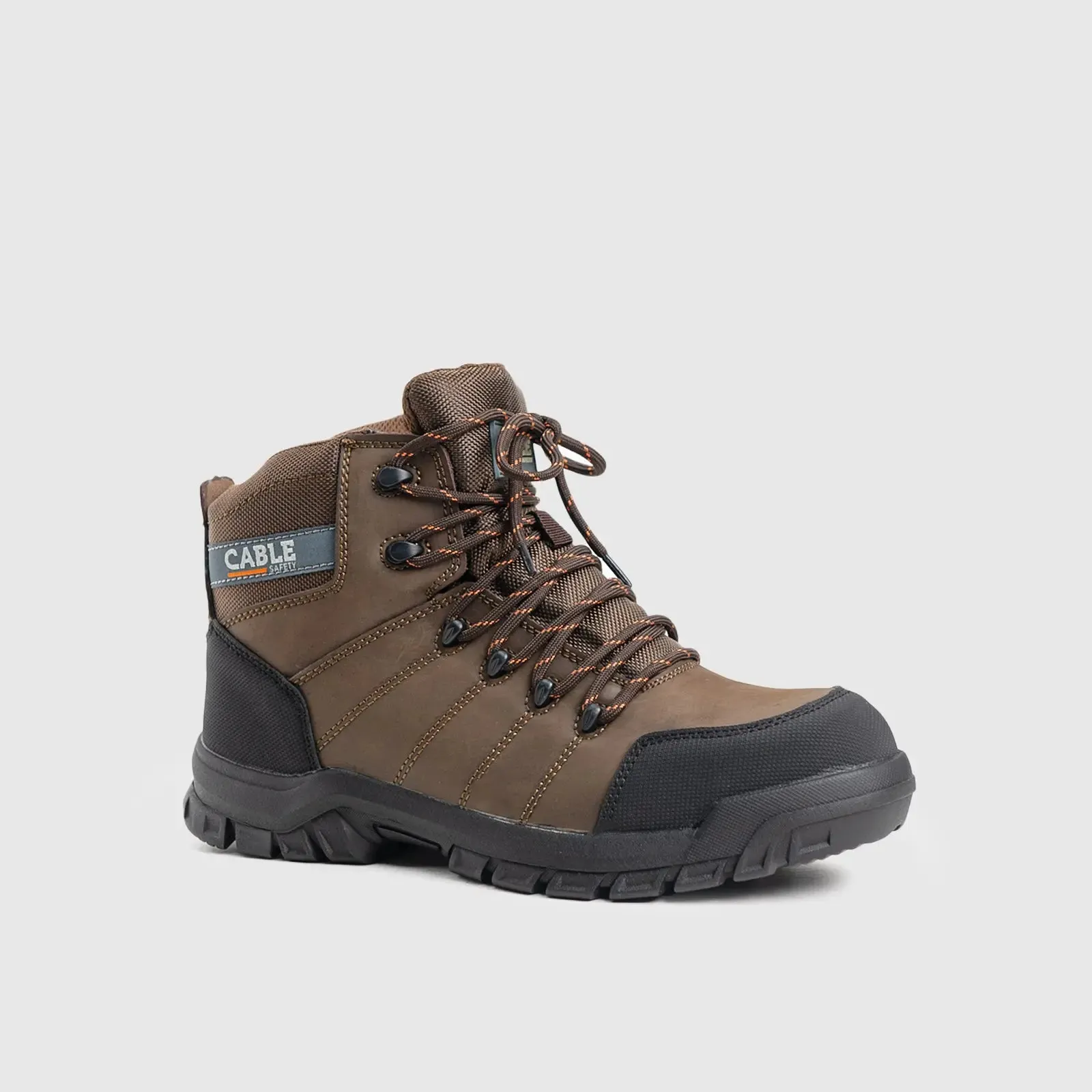 Cable Zinc Safety Boot Brown