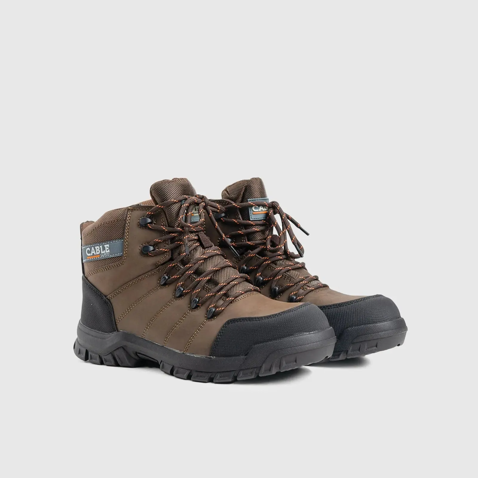 Cable Zinc Safety Boot Brown