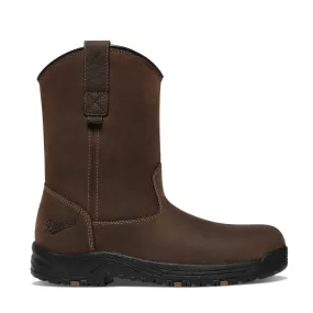 Caliper 10" Wellington Pull On Work Boot Brown WP