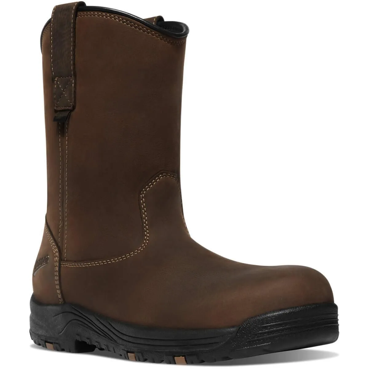 Caliper 10" Wellington Pull On Work Boot Brown WP