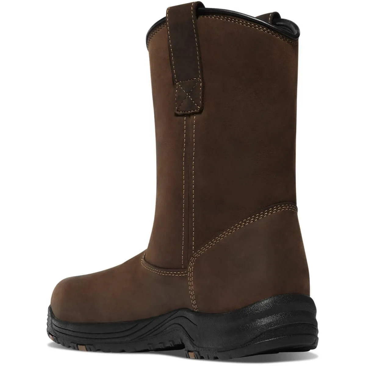 Caliper 10" Wellington Pull On Work Boot Brown WP