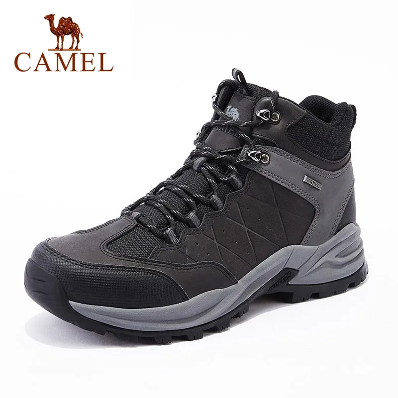 CAMEL Mountain Boots Trekking Outdoor Hiking Men Shoe Anti slip and