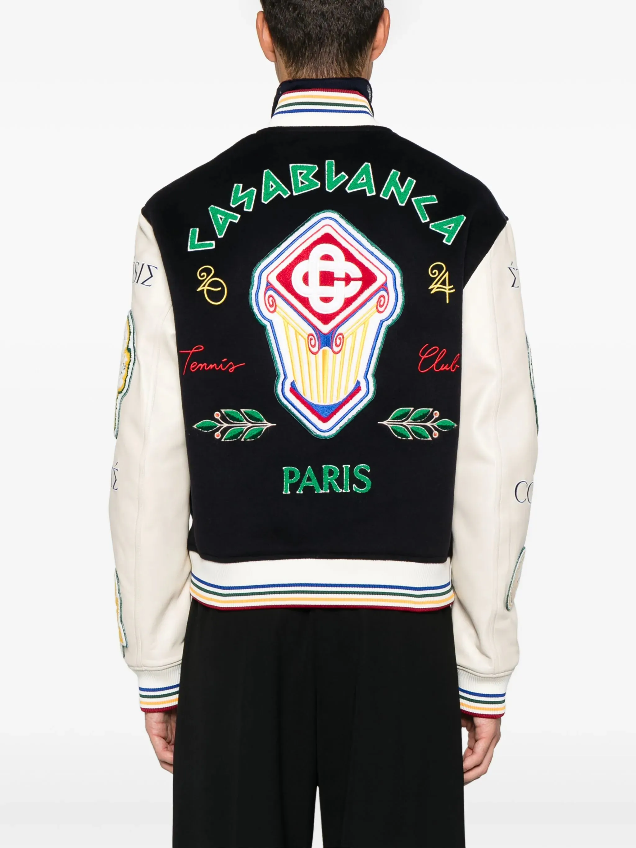 CASABLANCA - Chenille Embroidered Patchwork Jacket