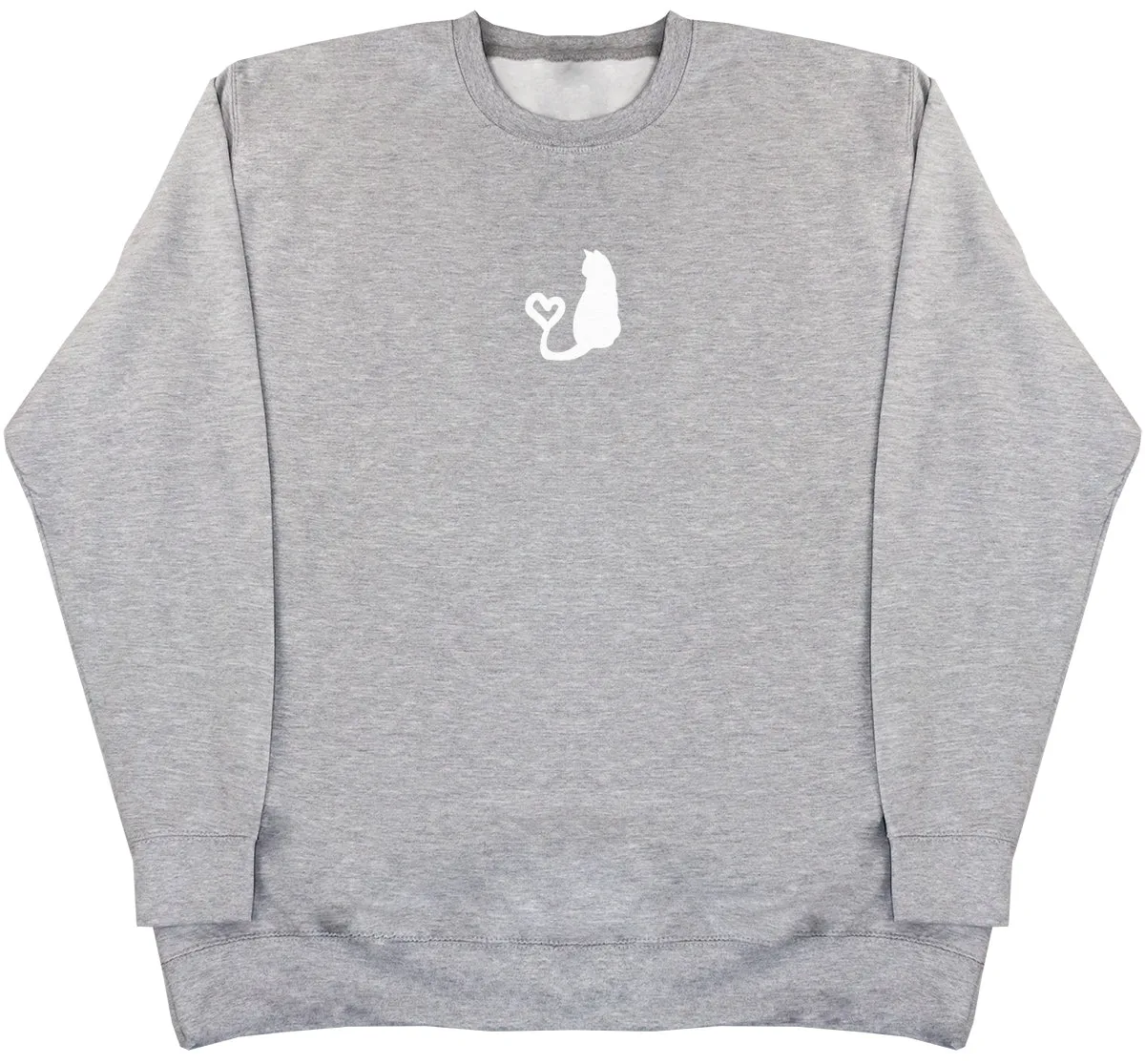 Cat Heart Tail - Kids Oversized Comfy Sweater