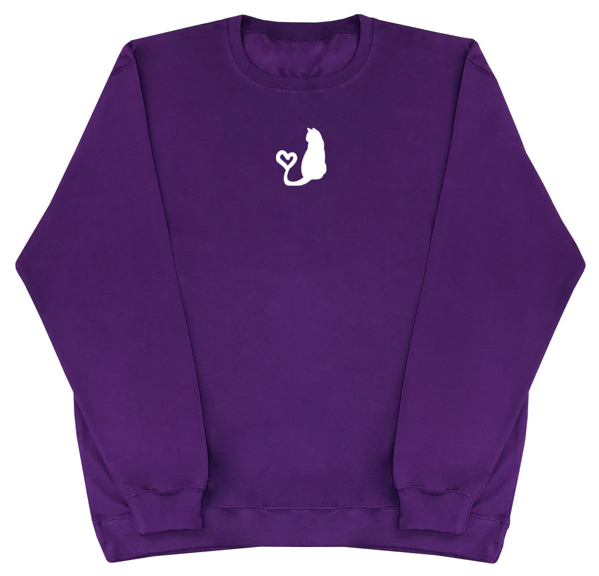 Cat Heart Tail - Kids Oversized Comfy Sweater