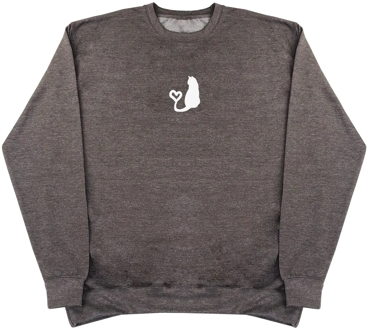 Cat Heart Tail - Kids Oversized Comfy Sweater