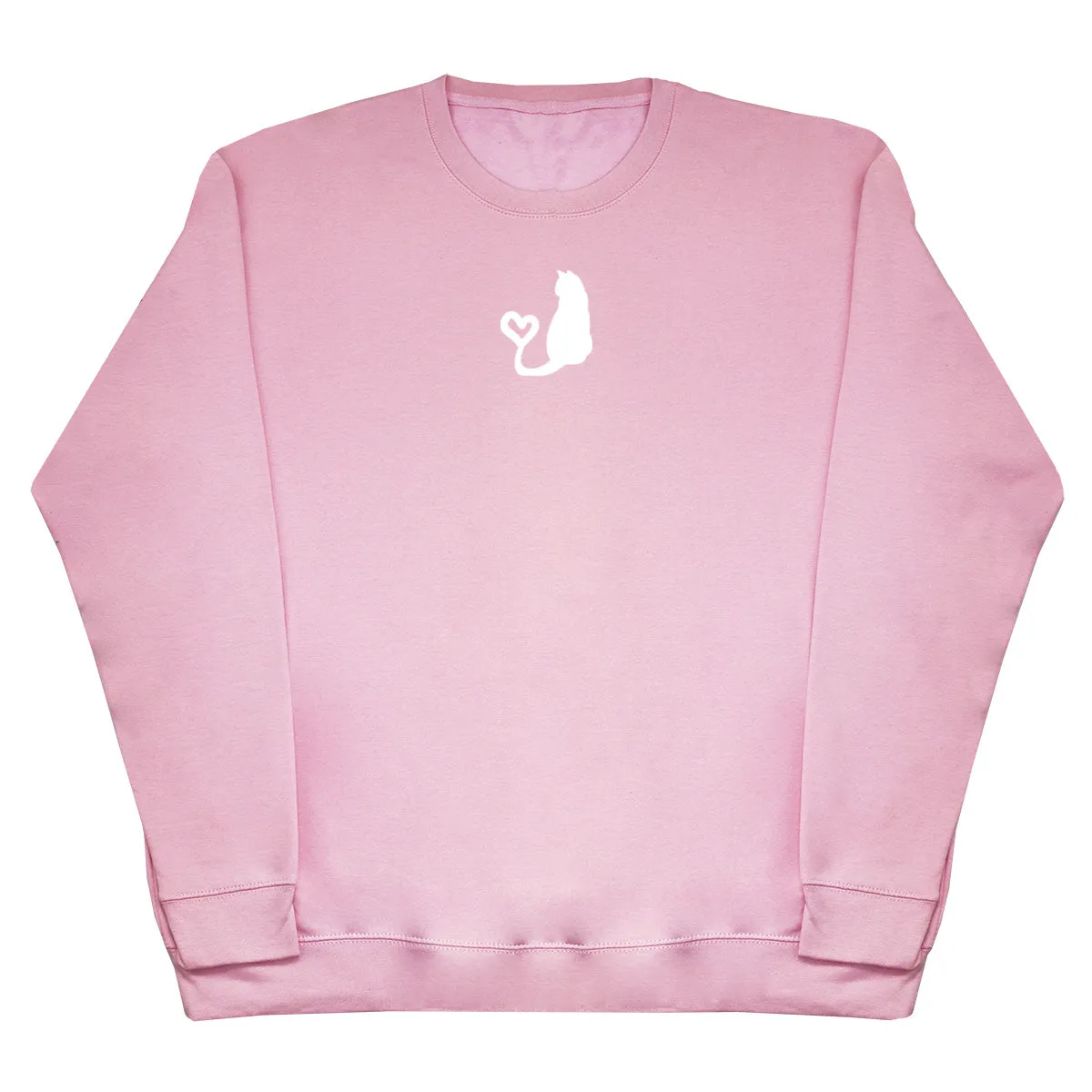 Cat Heart Tail - Kids Oversized Comfy Sweater