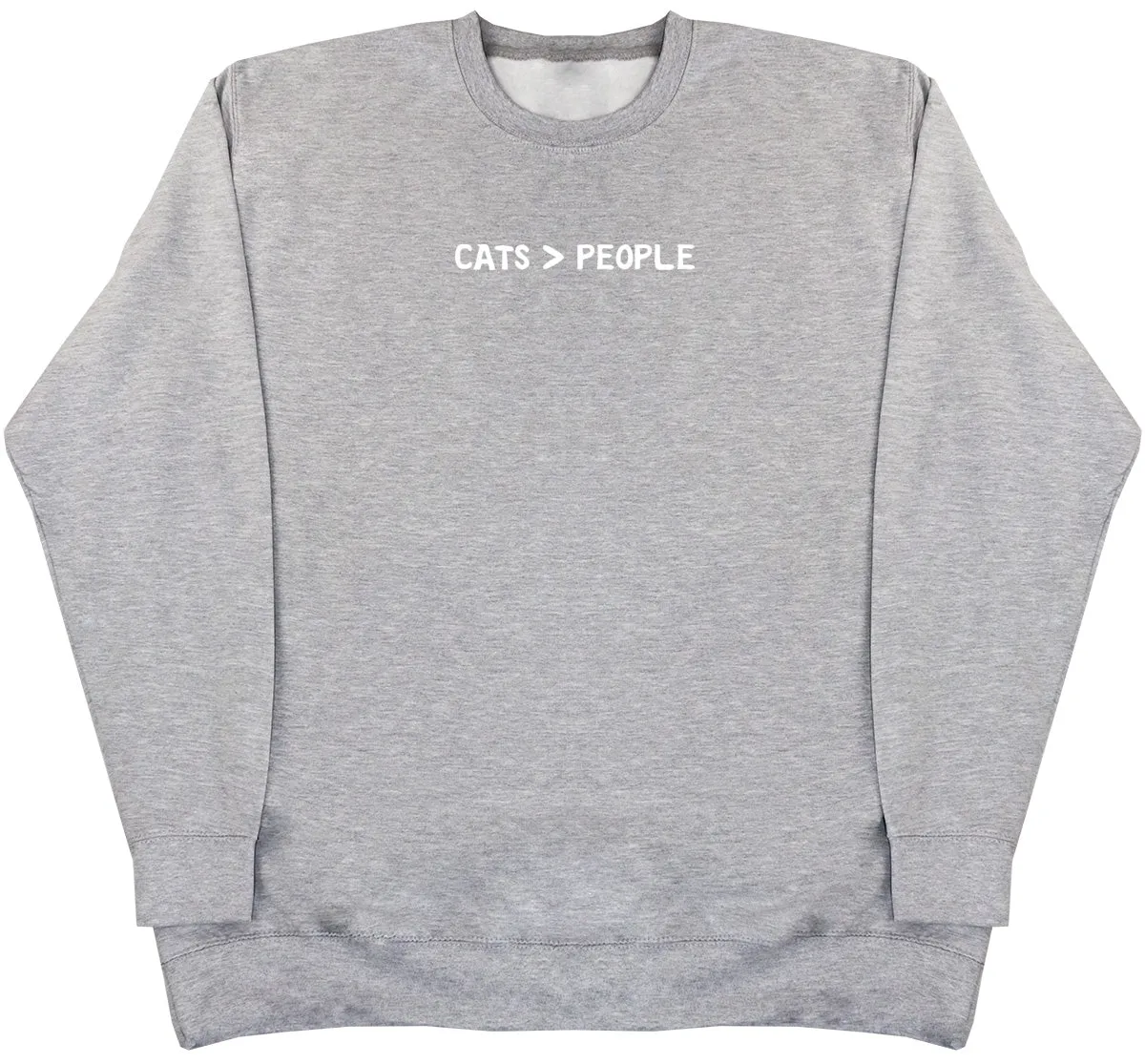 Cats Greater Than People - Kids Oversized Comfy Sweater
