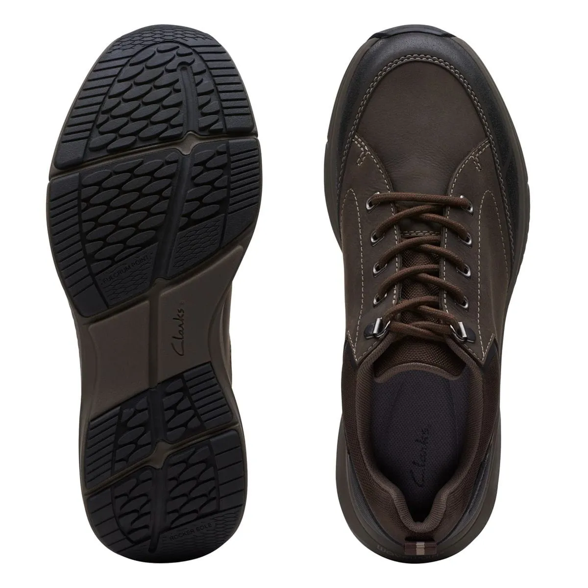 Clarks Men's Wave Vibe 2.0 Sneakers- Dark Brown