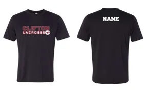 Clifton Lacrosse Dryfit Performance Tee - Black