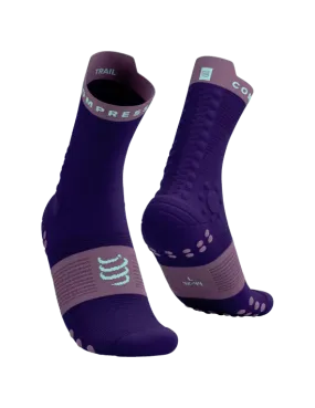Compressport Unisex's Pro Racing Socks v4.0 Trail - Purple/Grape