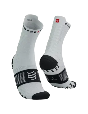 Compressport Unisex's Pro Racing Socks v4.0 Trail - White/Black