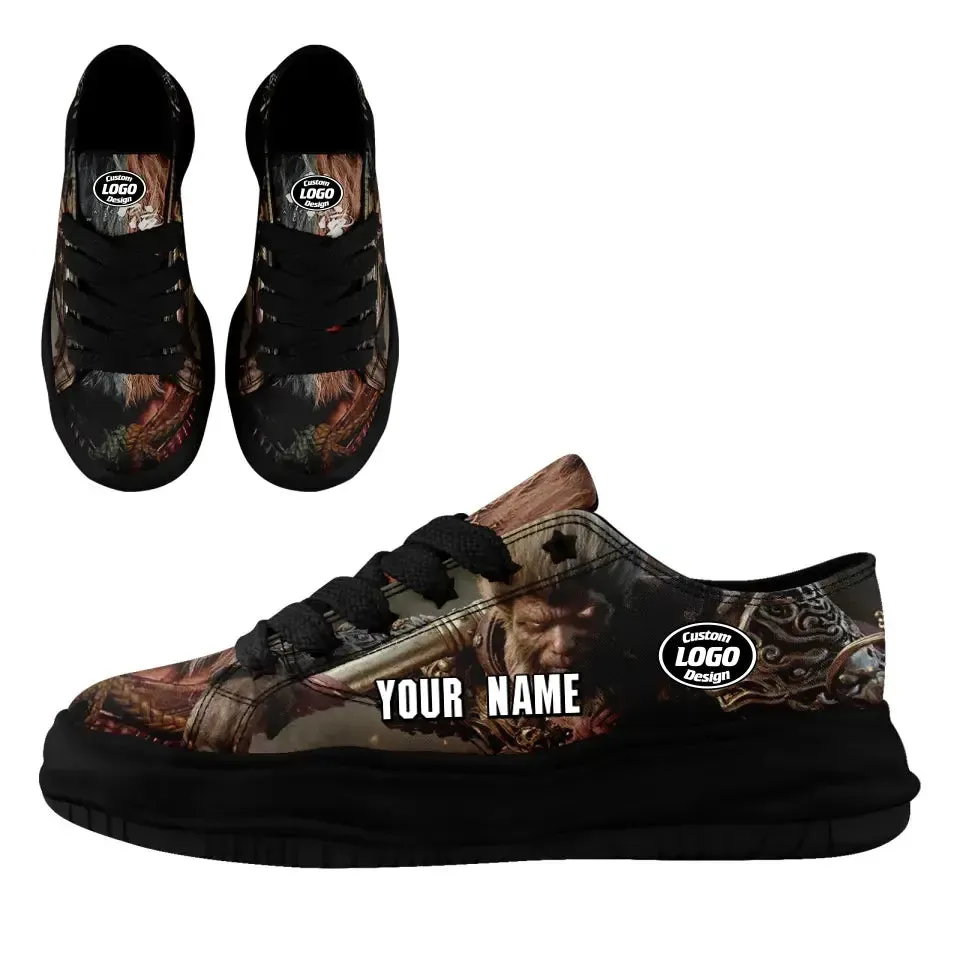Corporate Gifts,Personalized Black Myth Wukong Sneakers, Custom Stylish Shoes and Durable Walking Shoes and Cacual Shoes