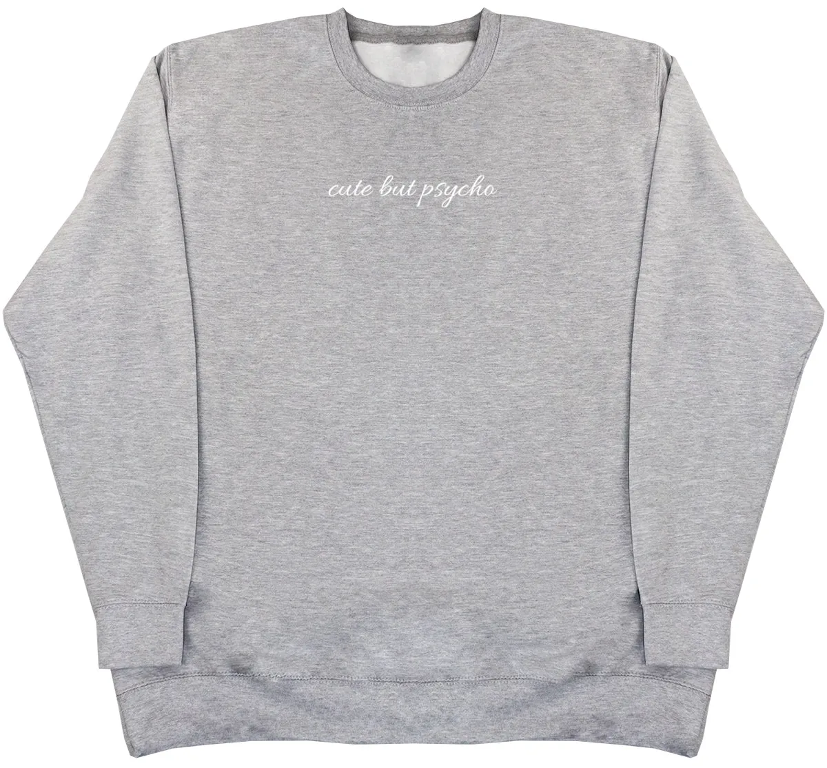 cute but psycho - Kids Oversized Comfy Sweater