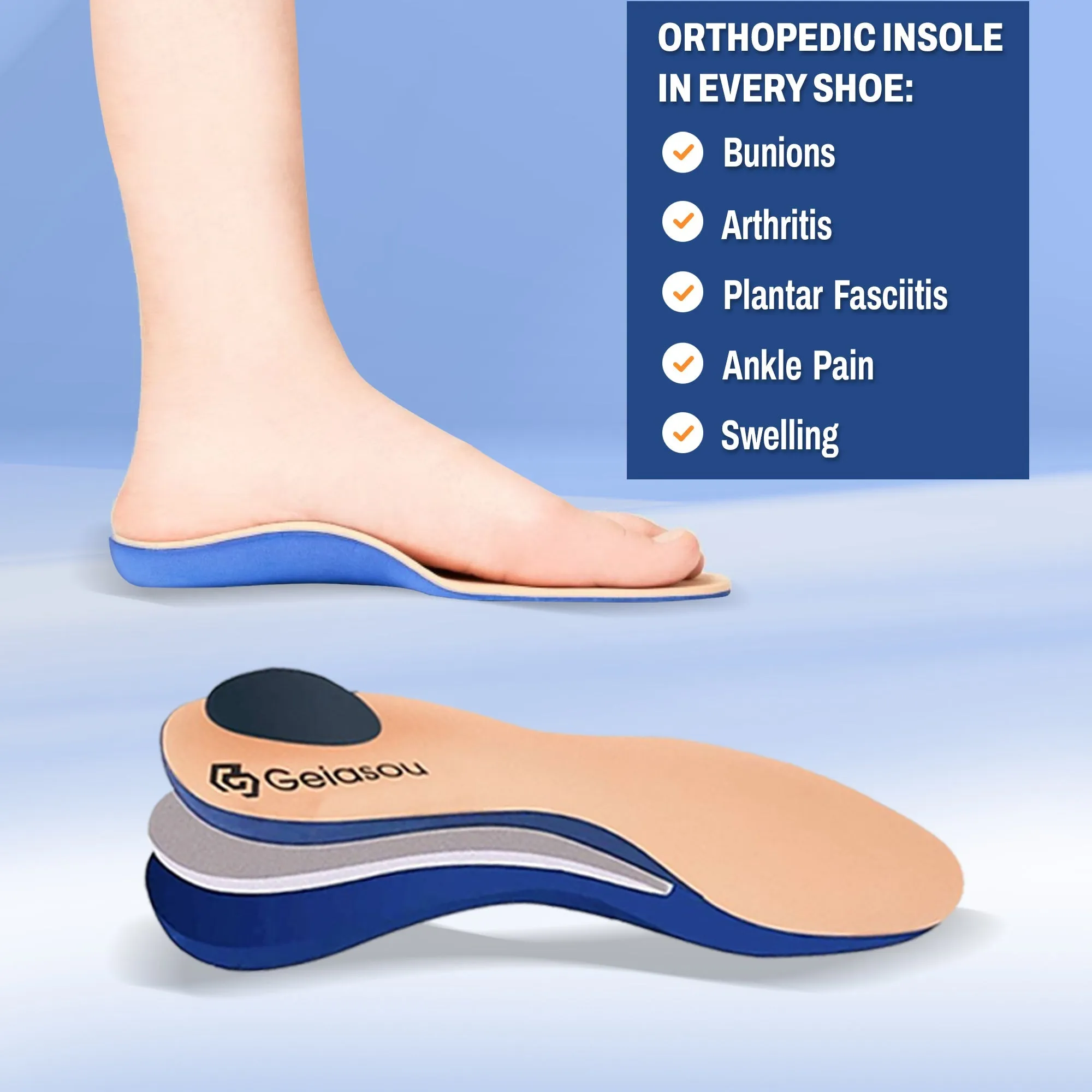 Cuzcare Slip-on Orthopedic Shoes Women Round Toe Walking Sneakers Memory EVA Summer Autumn