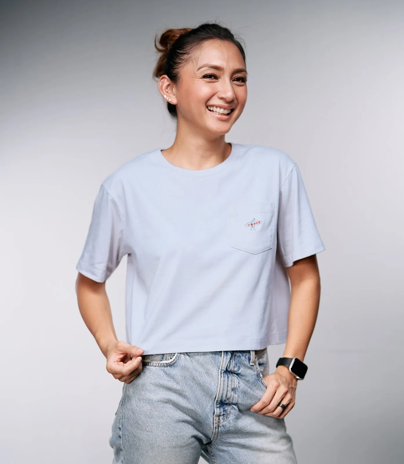 DAPHNE BELLA BOX TEE (LIGHT BLUE)