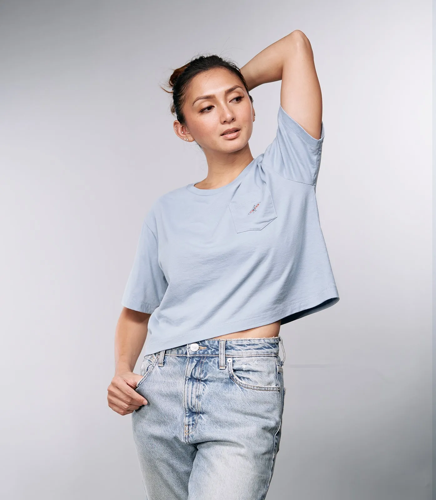 DAPHNE BELLA BOX TEE (LIGHT BLUE)